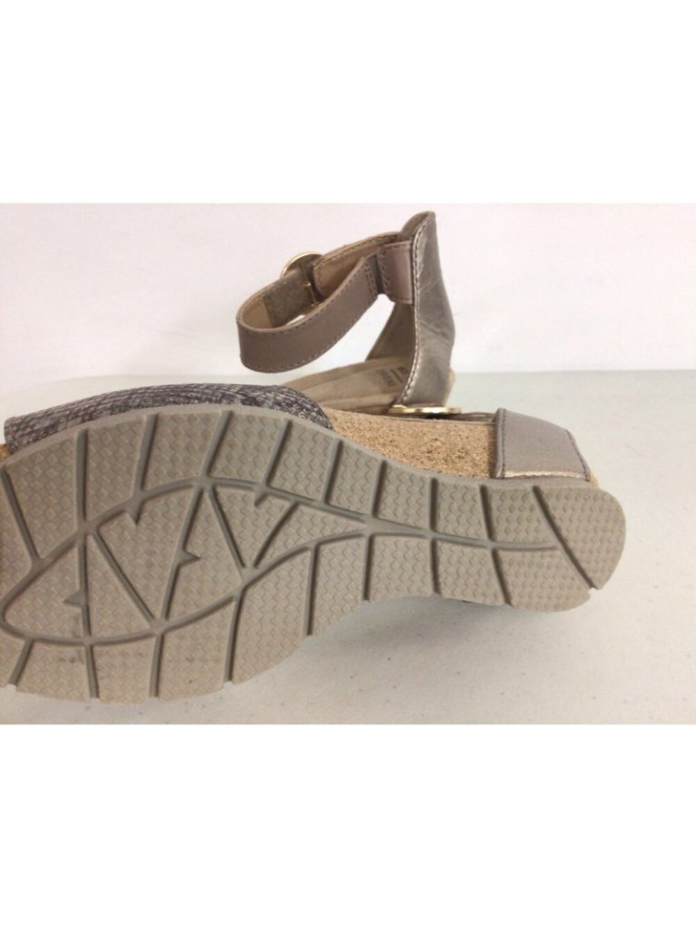 Earth Origins Cadence Carolina Leather Wedge Heels Sandals Womens 6 - Picture 2 of 7